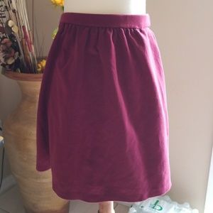 F21 burgundy skirt
